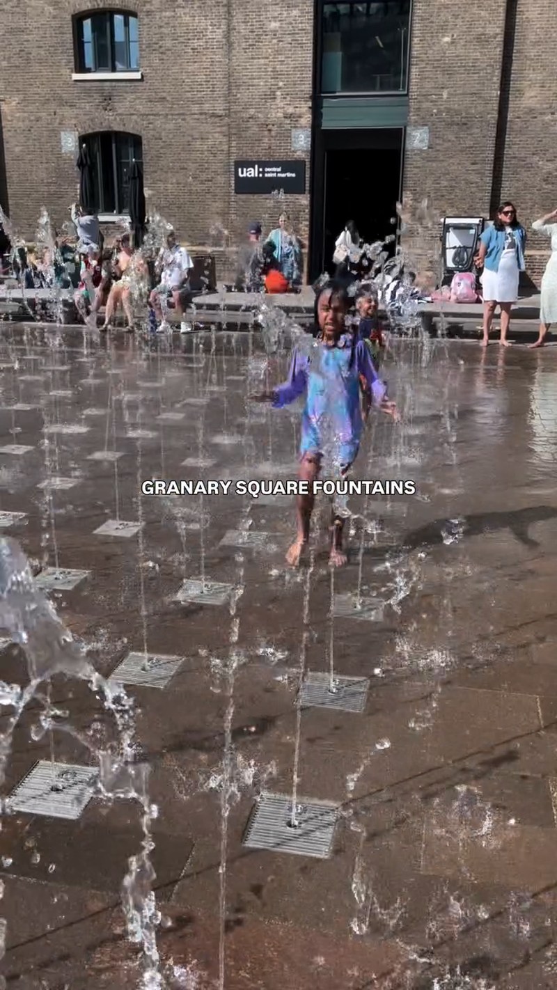 Granary Square fountains